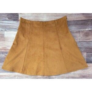 Loft Women’s Size 8 Knee Length A-Line Skirt Light Brown Lined New With Defects